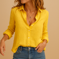 Women’s casual loose fit blouse in lightweight breathable fabric, ideal for spring and fall outfits, work, and everyday wear.