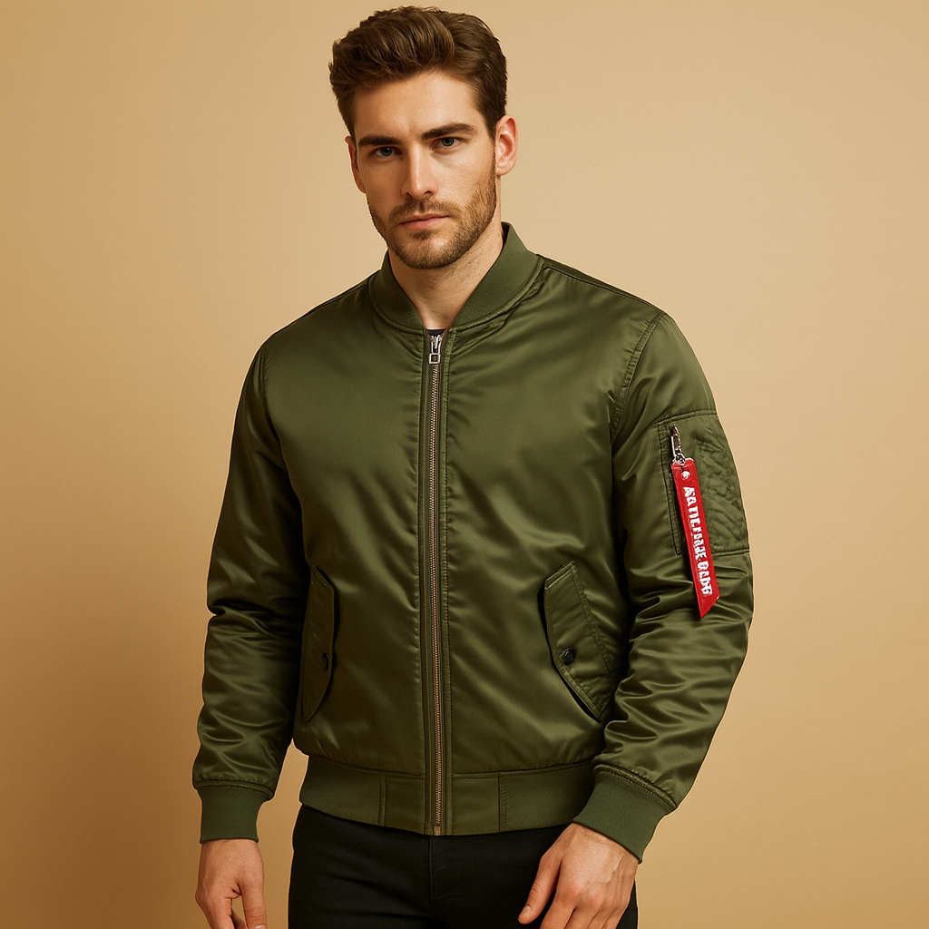 Men’s casual outdoor jacket with a lightweight breathable design and weather resistant finish, suitable for city wear and outdoor activities.