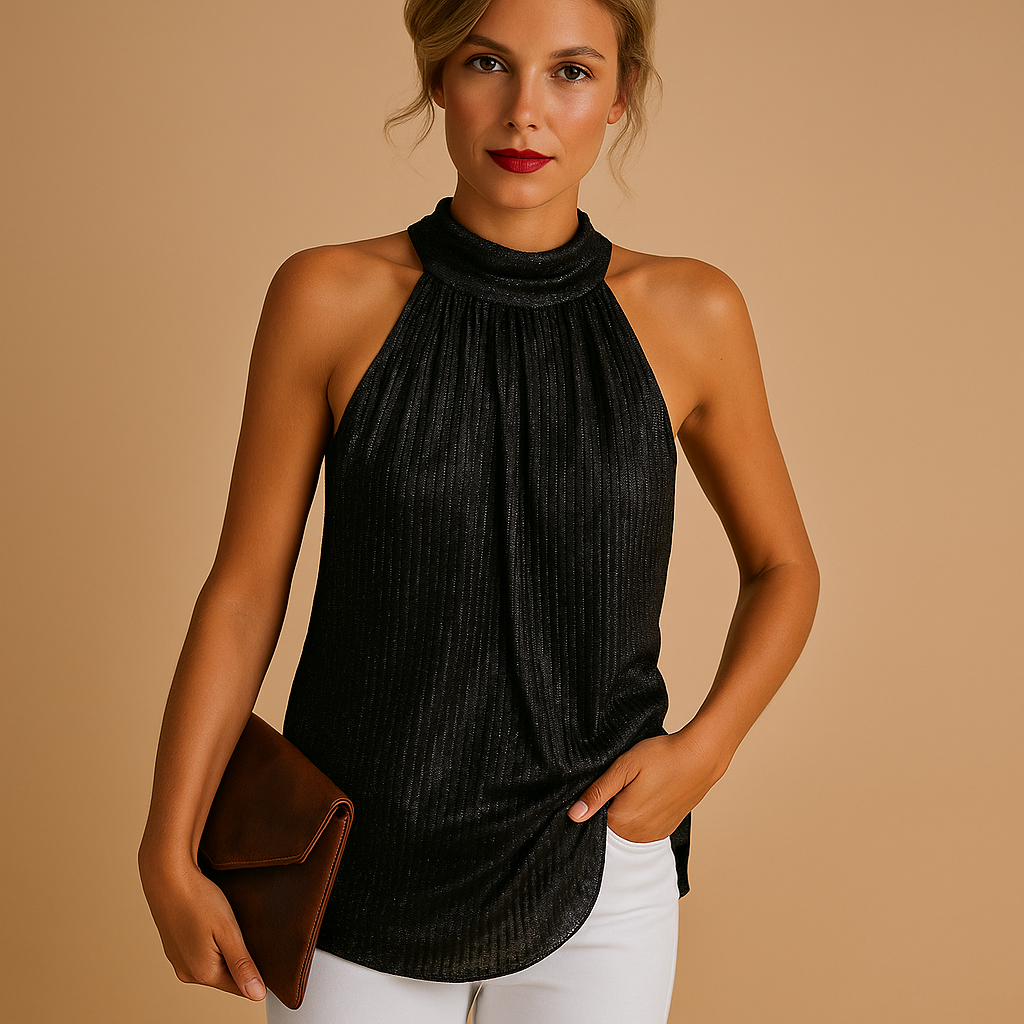 Women’s chic lace top with elegant neckline detail and flattering fit, ideal for parties, dinners, and stylish casual outfits.