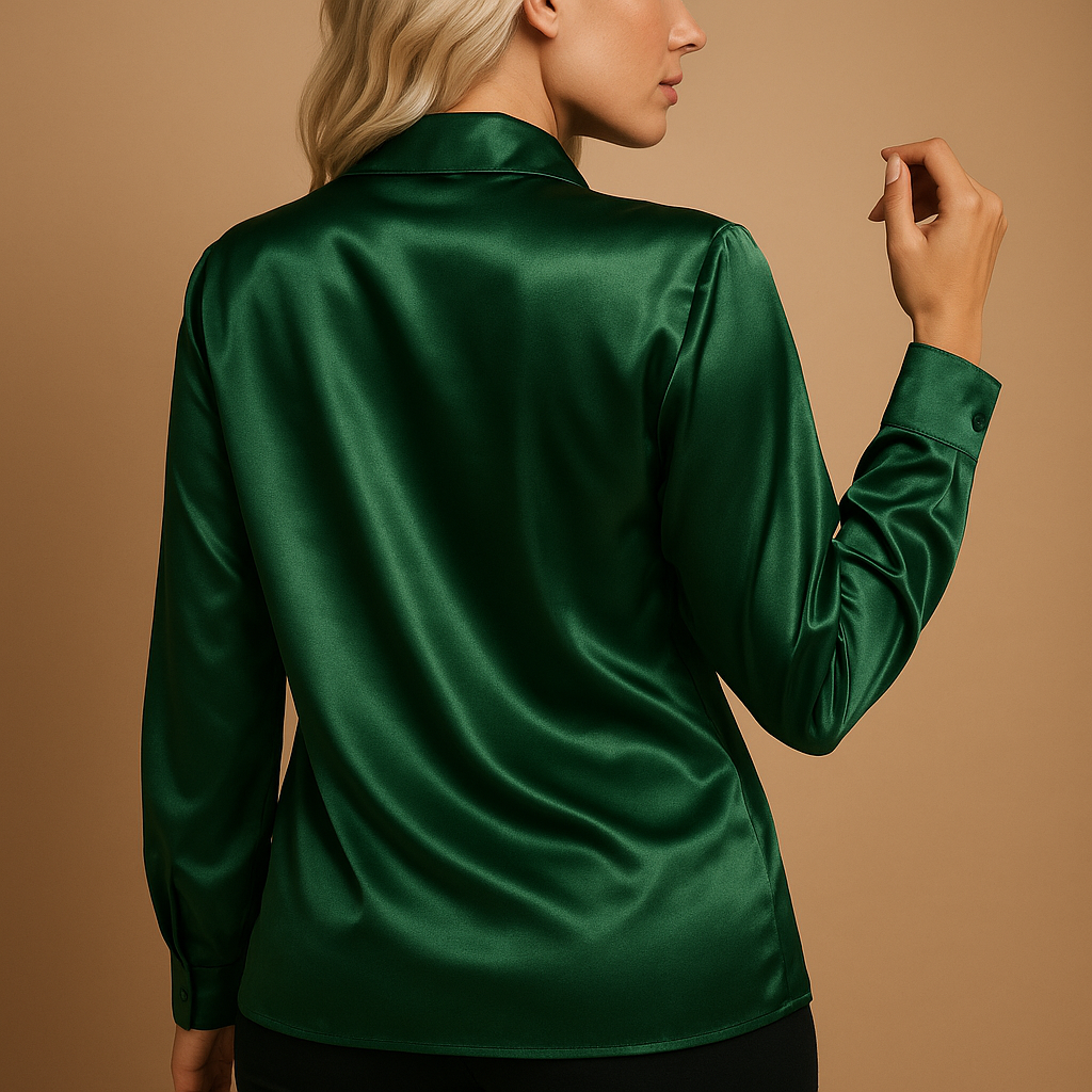 Women’s classic lightweight blouse with tailored fit and elegant design, ideal for office wear, formal occasions, and everyday outfits.