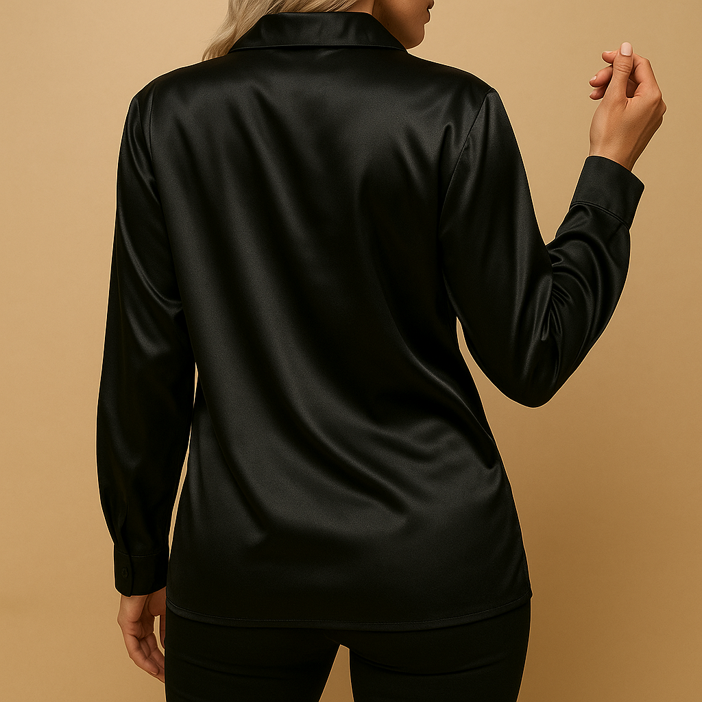 Women’s classic lightweight blouse with tailored fit and elegant design, ideal for office wear, formal occasions, and everyday outfits.