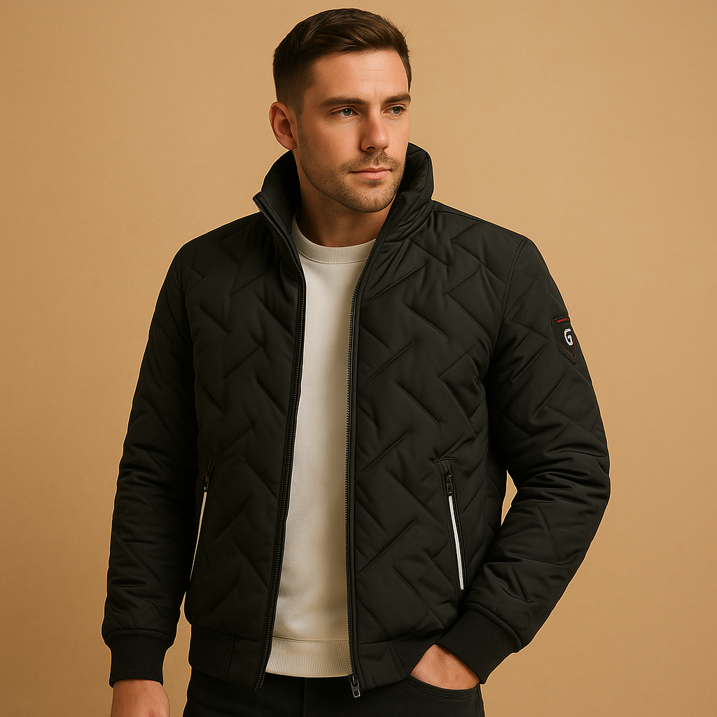 Men’s classic puffer jacket with quilted design, warm fit, and practical pockets, suitable for daily wear and outdoor activities.