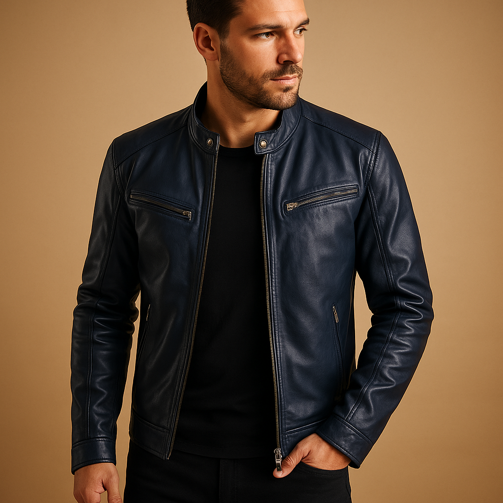 Elegant men’s jacket with a refined finish and comfortable fit, suitable for casual and formal wear in summer and mid-season.