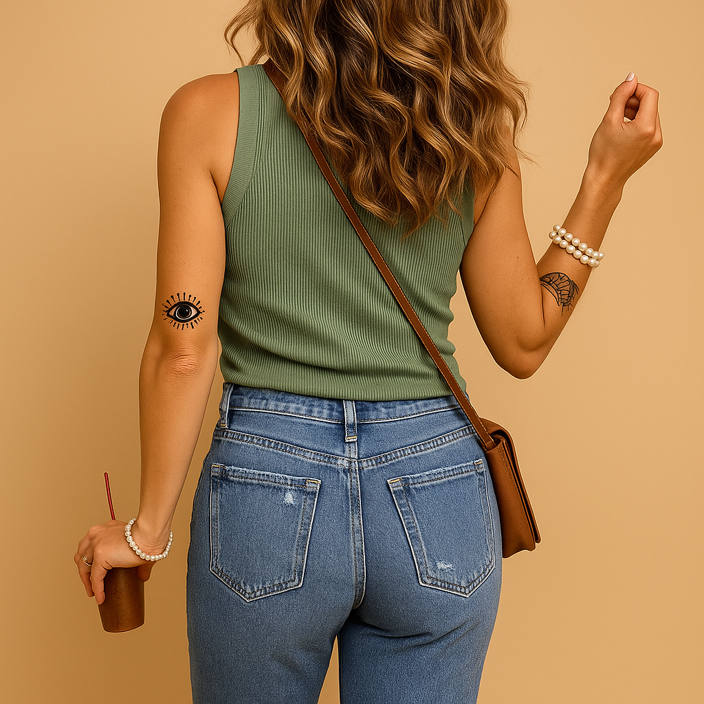 Women’s slim fit cotton tank top with U-neck, lightweight and breathable design, perfect for summer days and casual wear.