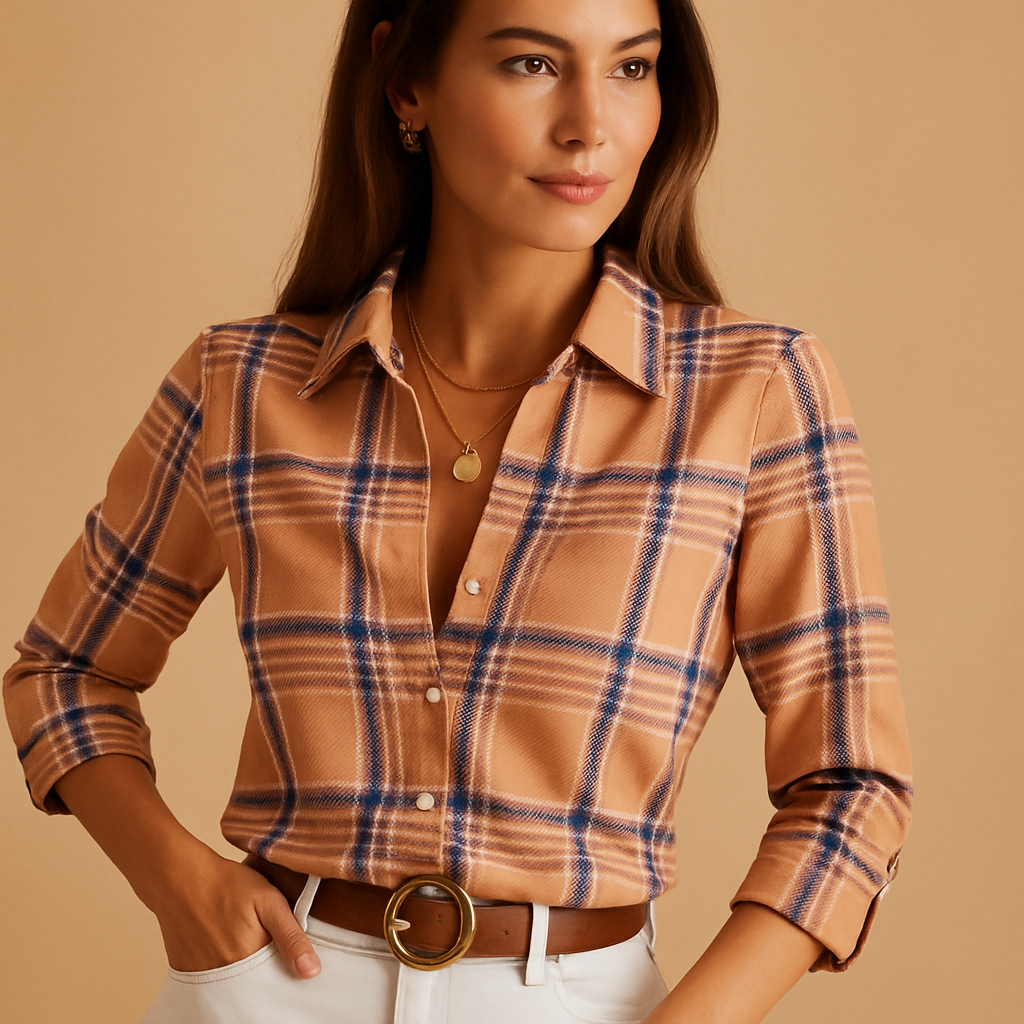 Women’s wrap neck printed blouse with loose fit and striking design, ideal for office wear, dinner outings, and smart casual occasions.